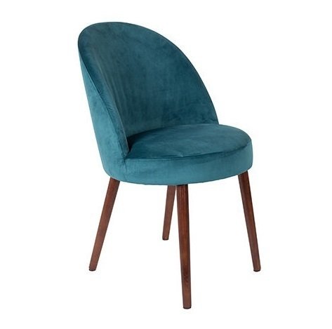 Кресло Barbara Petrol голубого цвета