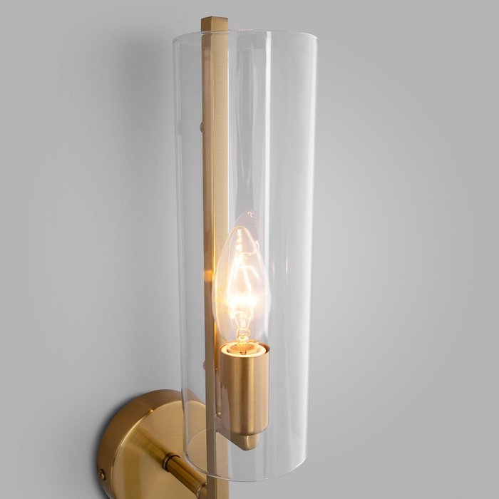 Настенный светильник Trompeta латунного цвета - купить Бра и настенные светильники по цене 3950.0
