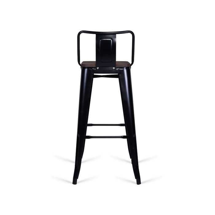 Стул барный Tolix Little Café черного цвета - лучшие Барные стулья в INMYROOM