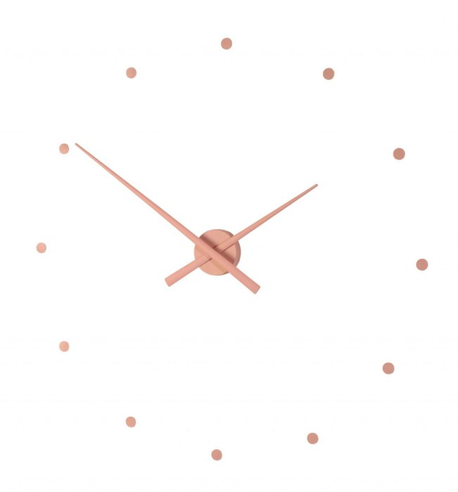 Настенные часы OJ Pink из пластика розового цвета