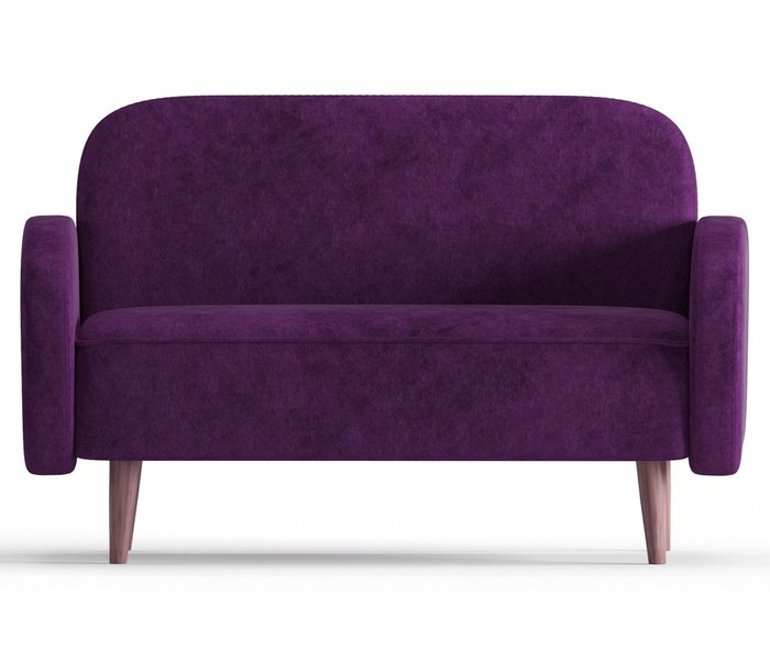 Диван из вельвета Alfil фиолетового цвета - купить Прямые диваны по цене 18990.0