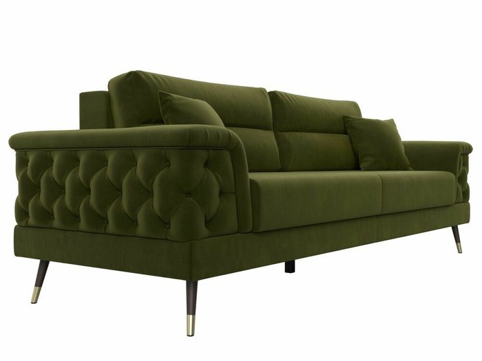 Диван-кровать Лига 023 зеленого цвета - лучшие Прямые диваны в INMYROOM
