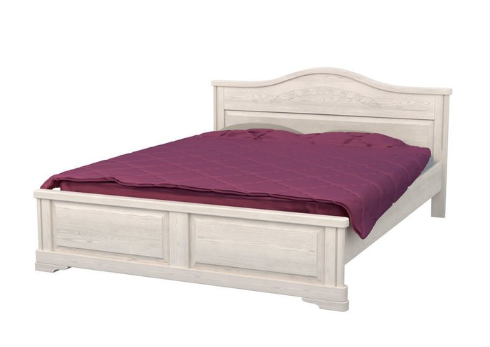 Кровать Эдем из массива ясеня белого цвета 120х190 - купить Кровати для спальни по цене 41901.0