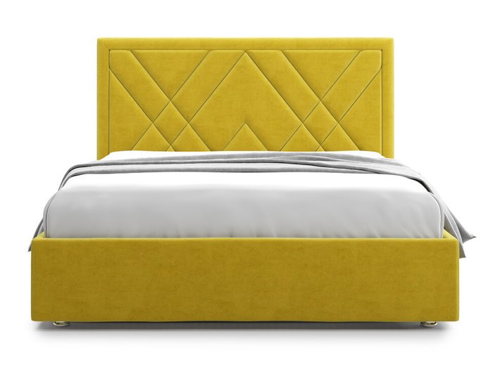 Кровать Premium Milana 2 140х200 желтого цвета с подъемным механизмом - купить Кровати для спальни по цене 53000.0