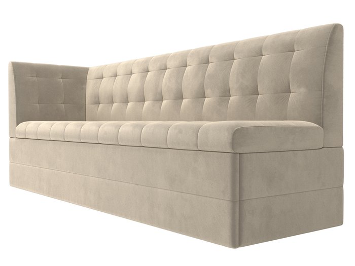 Угловой диван-кровать Бриз бежевого цвета с углом слева - лучшие Угловые диваны в INMYROOM