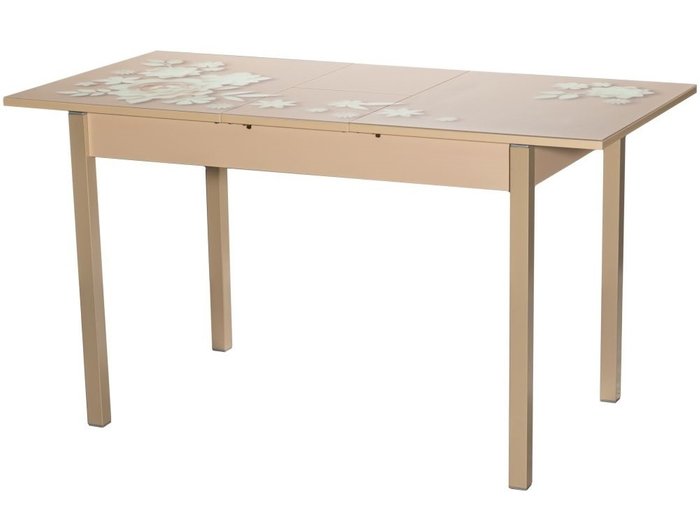 Стол раздвижной Бристоль с принтом из закаленного стекла  - лучшие Обеденные столы в INMYROOM