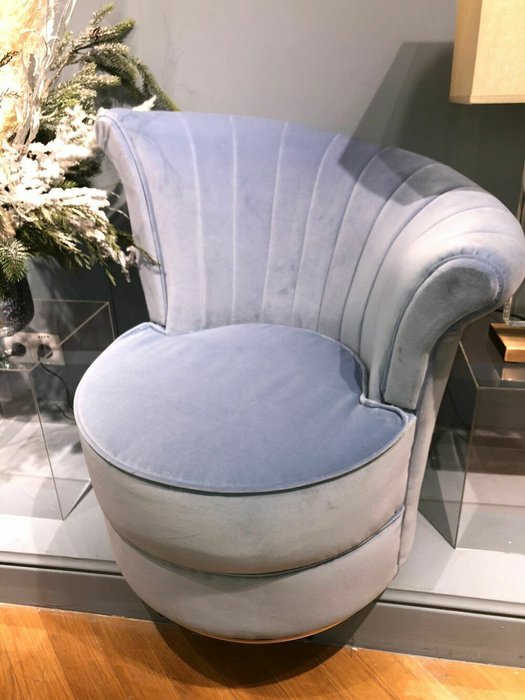 Кресло Fanit tall dx голубого цвета - лучшие Интерьерные кресла в INMYROOM