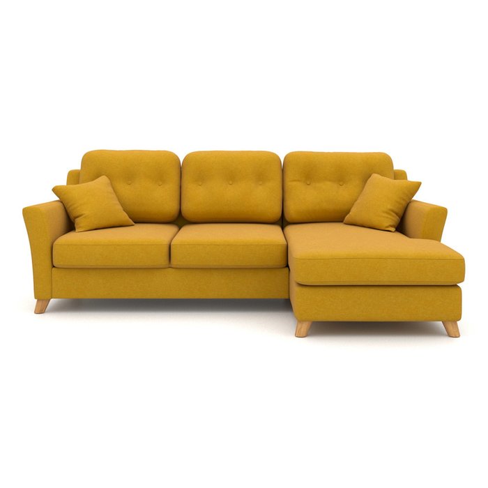 Угловой диван-кровать Raf EKL желтый