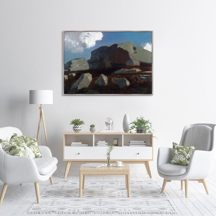 Репродукция картины Landscape with Rocks near Royan 1875 г. - лучшие Картины в INMYROOM