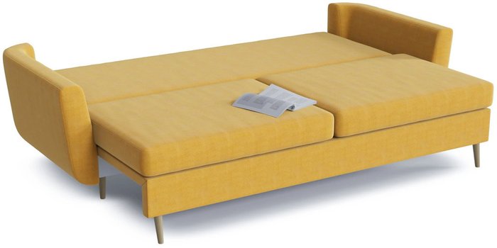 Диван-кровать прямой Норфолк Yellow желтого цвета - лучшие Прямые диваны в INMYROOM