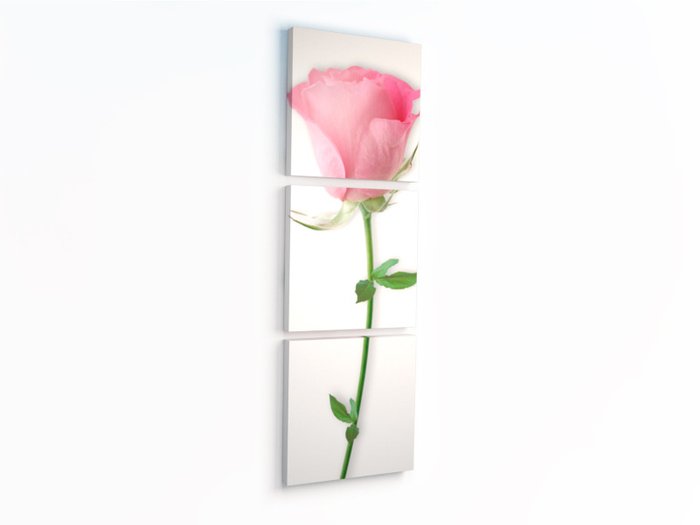 Декоративная картина на холсте "Одинокая роза"