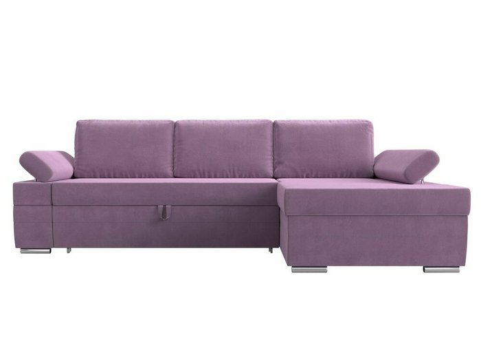 Угловой диван-кровать Канкун сиреневого цвета правый угол - купить Угловые диваны по цене 69999.0