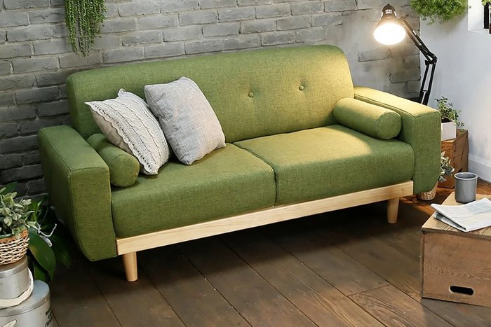 Диван Ritter зеленого цвета - купить Прямые диваны по цене 29285.0