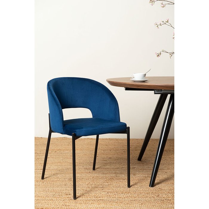 Стул Earl темно-синего цвета - лучшие Обеденные стулья в INMYROOM