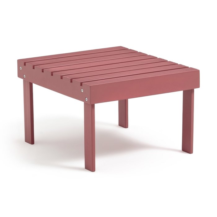 Подставка для ног или низкий столик Zeda из акации розового цвета