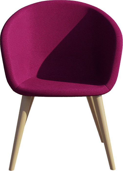 Стул Ракушка бордового цвета - лучшие Обеденные стулья в INMYROOM