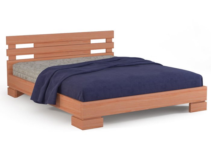 Кровать Варна 1 бук-слоновая кость 160х200 - купить Кровати для спальни по цене 12609.0