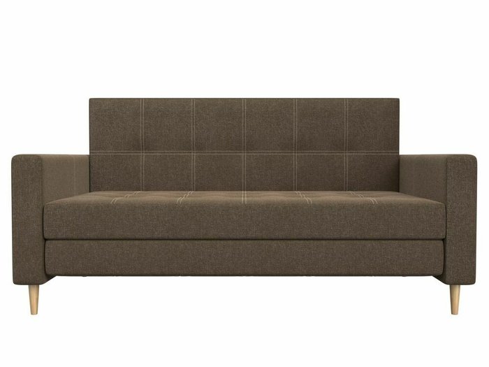 Диван-кровать Лига 038 коричневого цвета - купить Прямые диваны по цене 33999.0