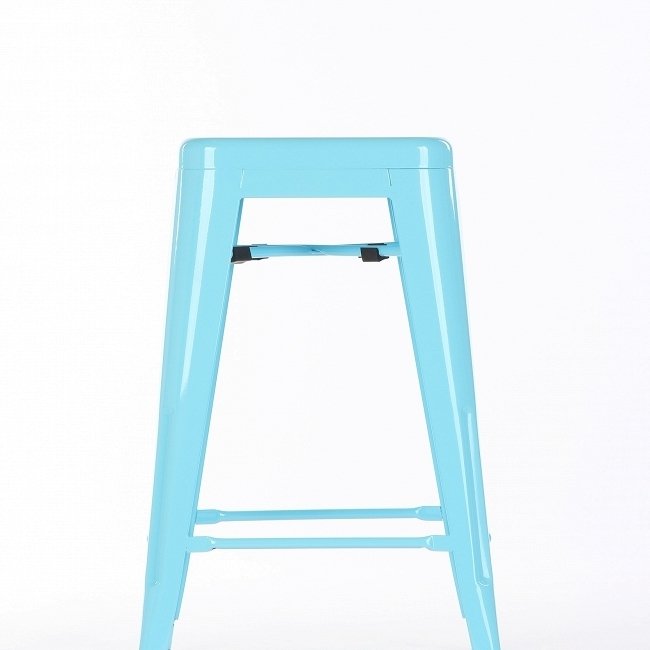 Стул полубарный голубой из стали - лучшие Барные стулья в INMYROOM