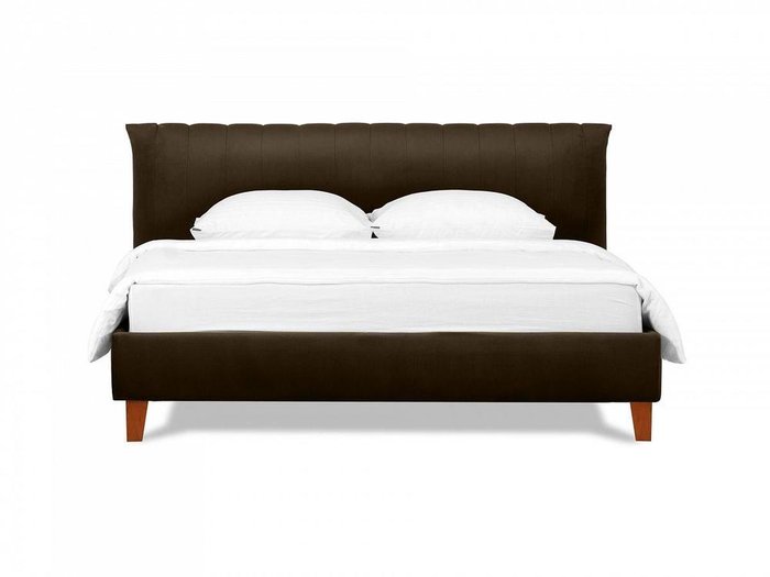 Кровать Queen II Anastasia L 160х200 темно-коричневого цвета - купить Кровати для спальни по цене 59760.0