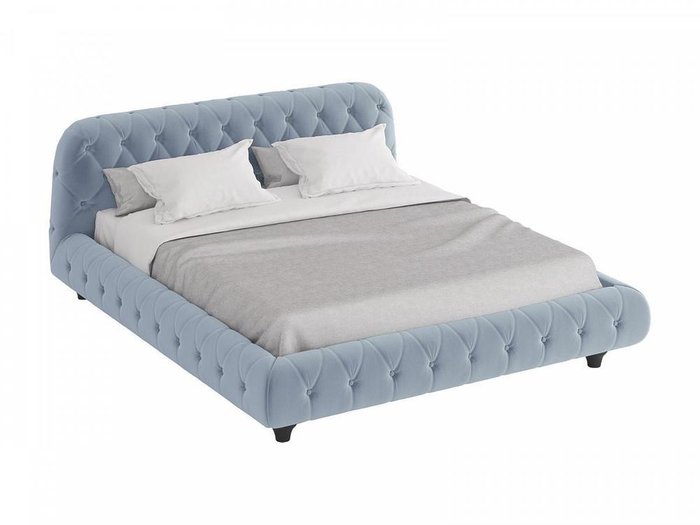Кровать Cloud голубого цвета 180х200
