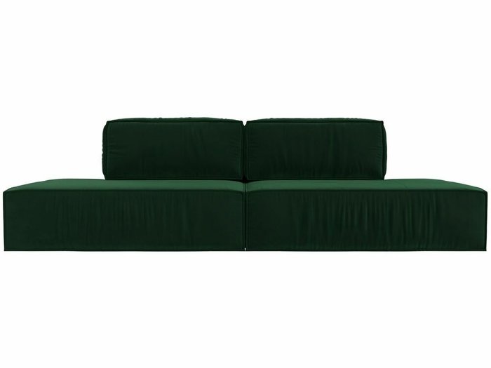 Прямой диван-кровать Прага лофт зеленого цвета - купить Прямые диваны по цене 75999.0