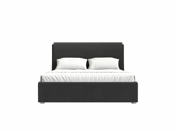 Кровать Принцесса 160х200 темнео-серого цвета с подъемным механизмом - купить Кровати для спальни по цене 84999.0