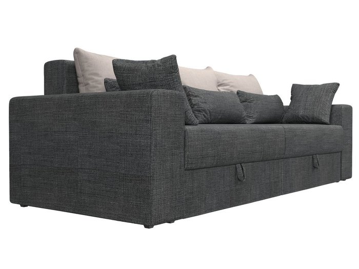 Прямой диван-кровать Мэдисон серо-бежевого цвета - лучшие Прямые диваны в INMYROOM
