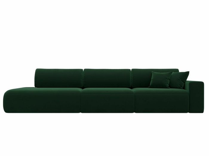 Диван-кровать Лига 036 Модерн Лонг темно-зеленого цвета с правым подлокотником - купить Прямые диваны по цене 98999.0