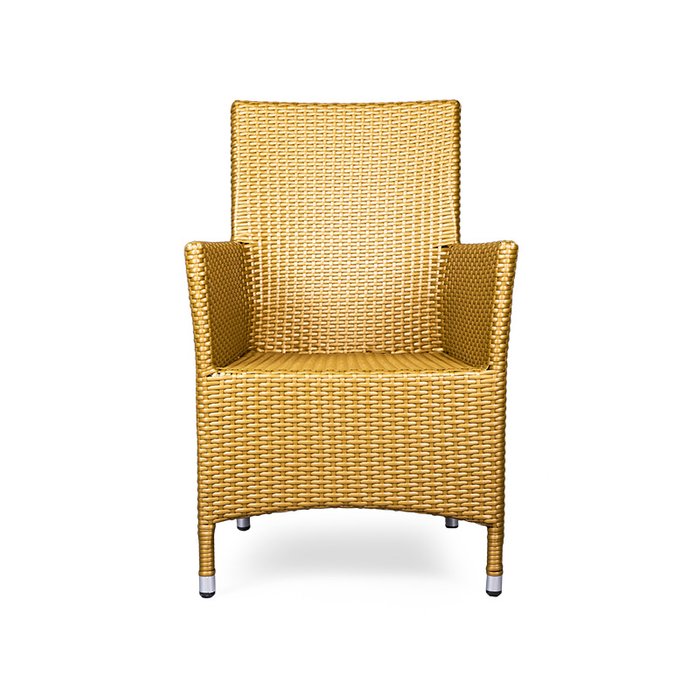 Кресло Rattan желтого цвета - купить Садовые кресла по цене 6500.0