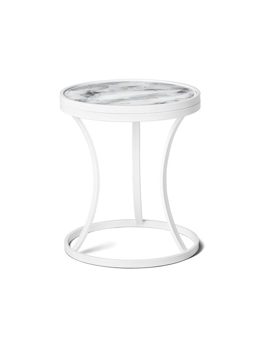 Кофейный столик Martini бело-серого цвета