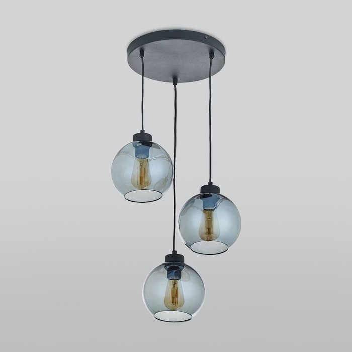 Подвесной светильник Cubus Graphite со стеклянными плафонами