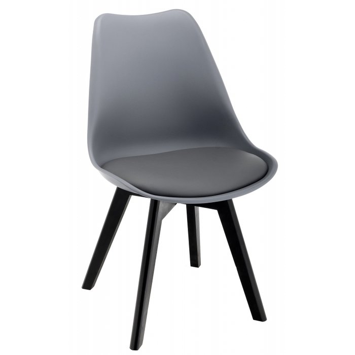 Обеденный стул Bonuss серого цвета - купить Обеденные стулья по цене 3750.0