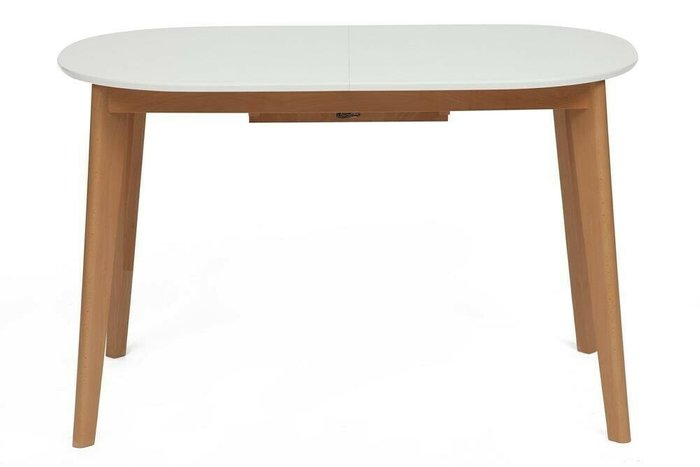 Раздвижной обеденный стол Bosco бело-бежевого цвета - купить Обеденные столы по цене 20790.0