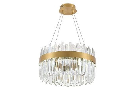 Подвесная светодиодная люстра Smart Нимбы Led Lamps М золотого цвета  - купить Подвесные люстры по цене 57776.0