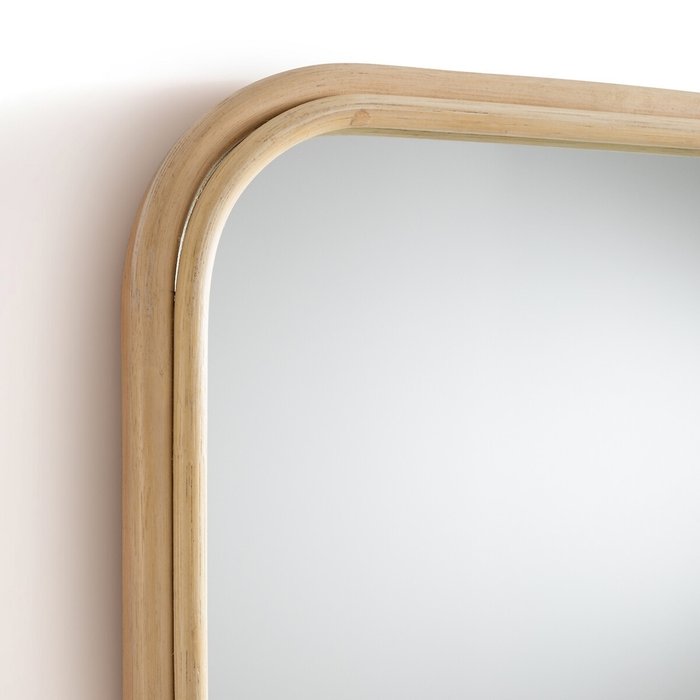 Настенное зеркало Nogu 51х160 бежевого цвета - лучшие Настенные зеркала в INMYROOM