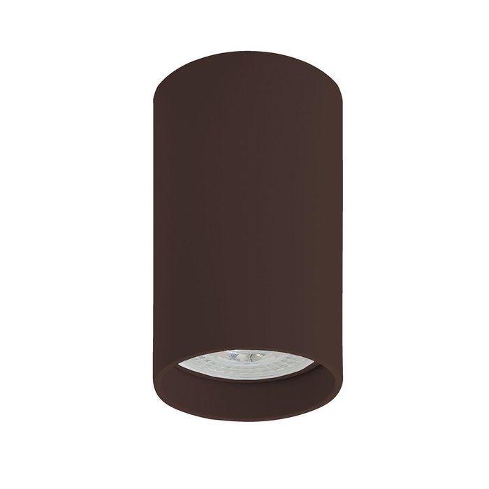 Точечный накладной светильник темно-коричневого цвета