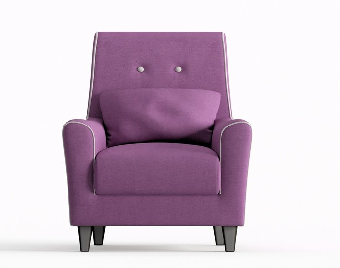 Кресло Мерлин в обивке из велюра сиреневого цвета - купить Интерьерные кресла по цене 11290.0