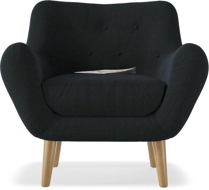 Кресло Элефант черного цвета - купить Интерьерные кресла по цене 18448.0