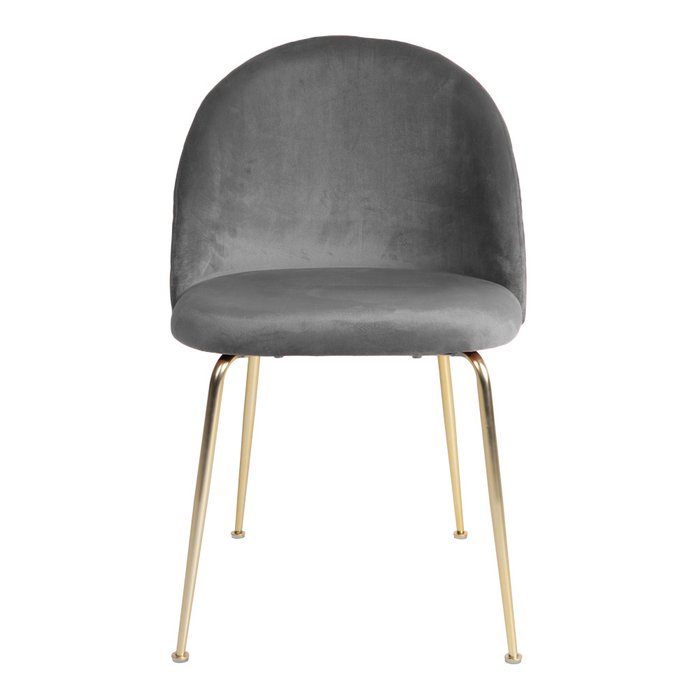 Стул Geneve серого цвета с латунными ножками - купить Обеденные стулья по цене 14950.0