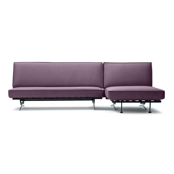 Угловой диван-кровать Арни Galaxy фиолетового цвета