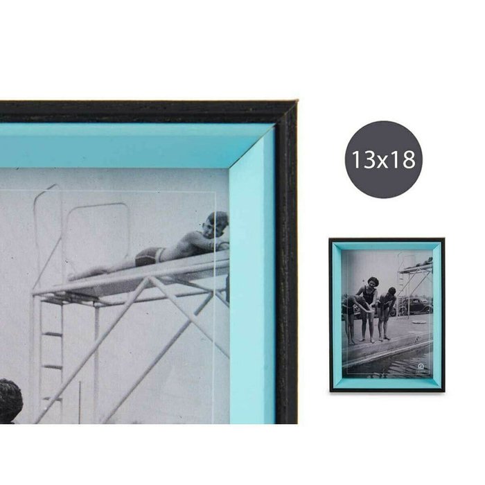 Фоторамка Чёрный Синий Стеклянный 3 x 20 x 15 cm Деревянный MDF - купить Рамки по цене 978.0