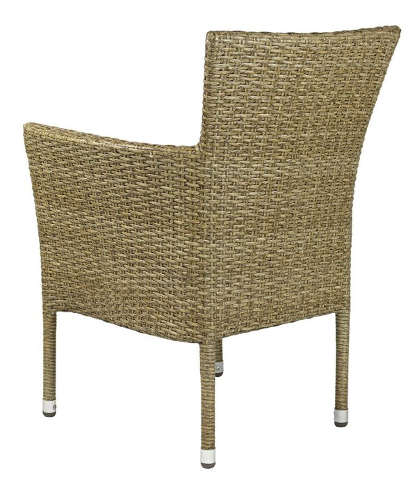 Кресло из искусственного ротанга Diana Natur бежевого цвета - купить Садовые кресла по цене 12900.0