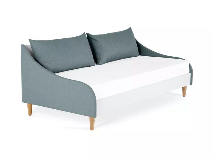 Кровать Rili 90х190 бело-голубого цвета - купить Кровати для спальни по цене 30870.0