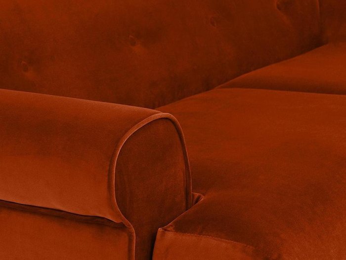 Диван Italia красно-коричневого цвета - лучшие Прямые диваны в INMYROOM