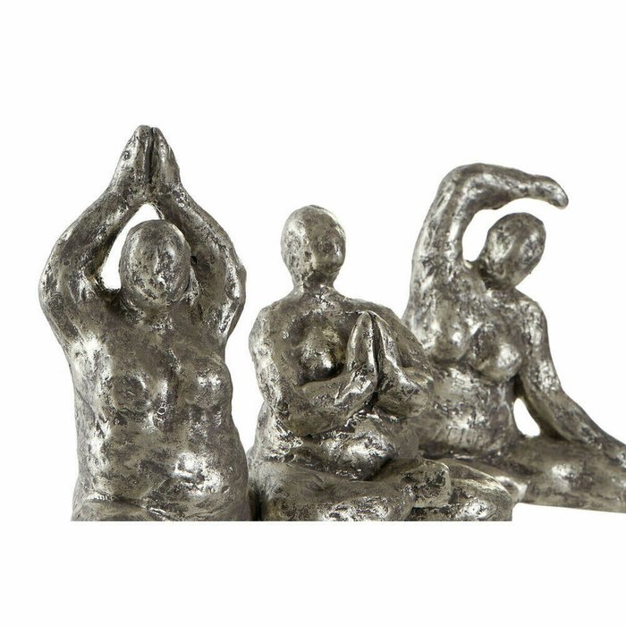 Декоративная фигура 11 x 22,5 x 17 cm Позолоченный Yoga (3 штук) - лучшие Фигуры и статуэтки в INMYROOM