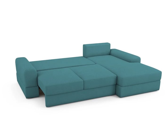 Угловой Диван-кровать Elke правый бирюзового цвета - купить Угловые диваны по цене 81900.0