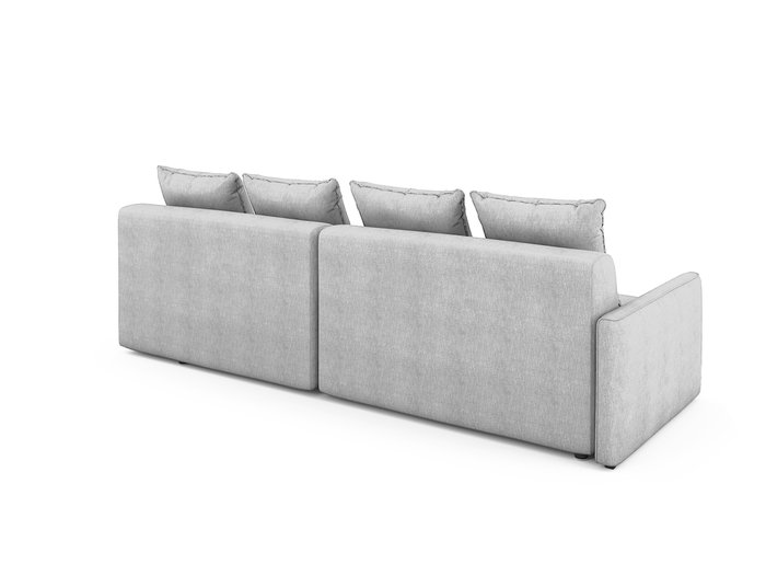 Угловой диван-кровать Bronks правый светло-серого цвета - лучшие Угловые диваны в INMYROOM