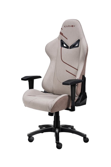 Премиум игровое кресло тканевое Hero Genie Editio коричневого цвета