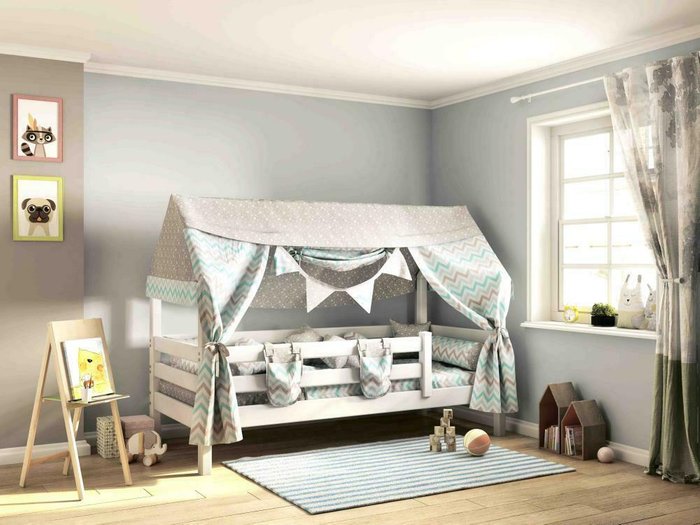 Кровать Соня 190х80 белого цвета - купить Одноярусные кроватки по цене 20990.0